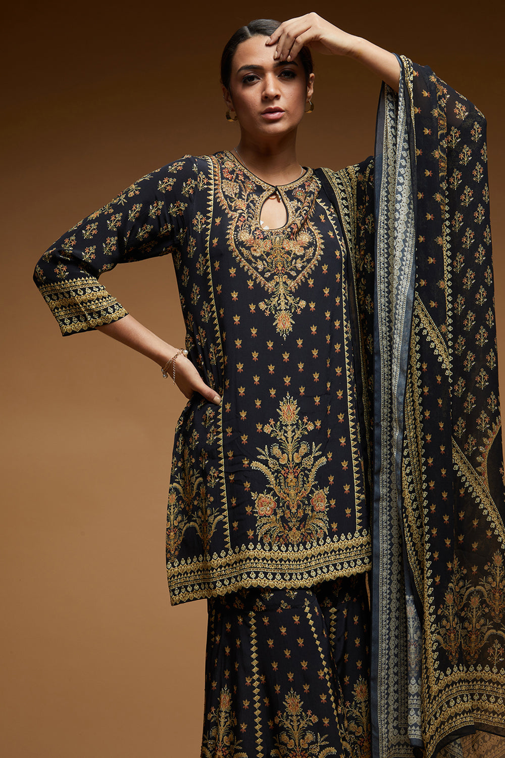 Black Color Sharara
