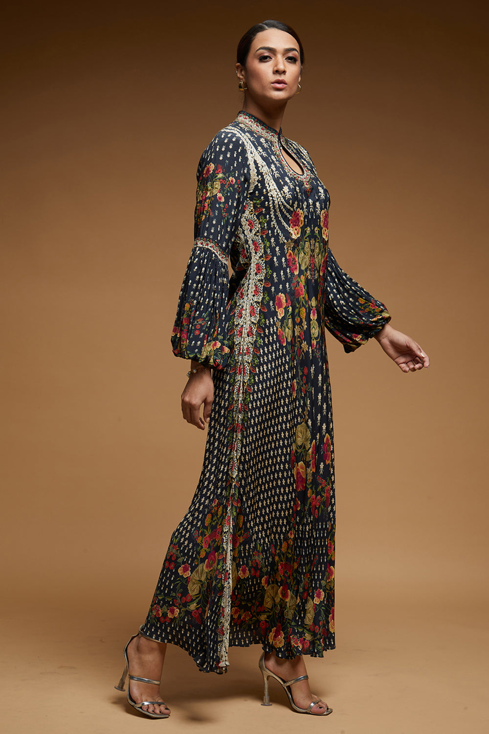 Black Color Halter Gown