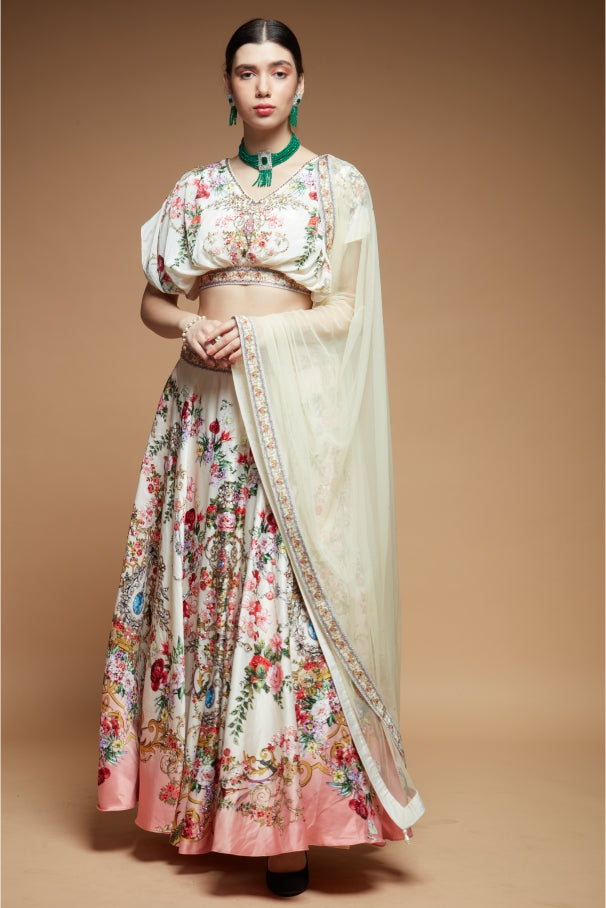 Beige Color Lehenga