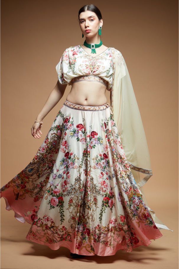 Beige Color Lehenga