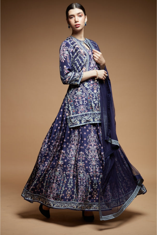 Blue Color Lehenga