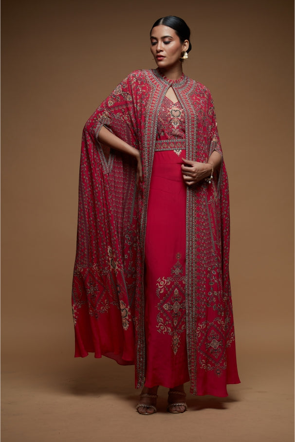 Red Color Kaftan