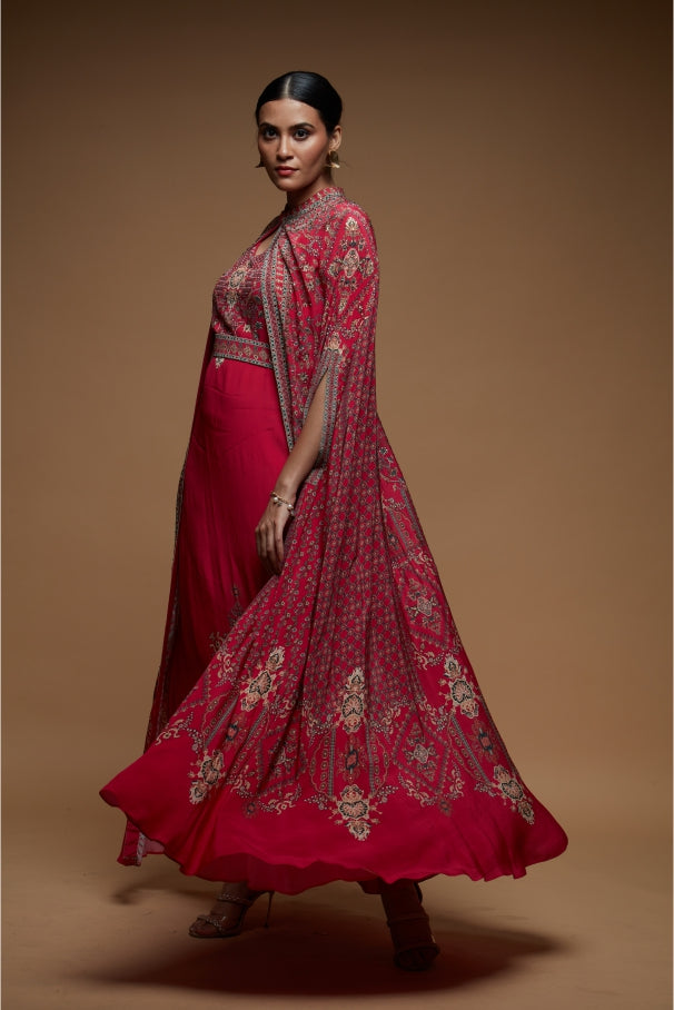 Red Color Kaftan