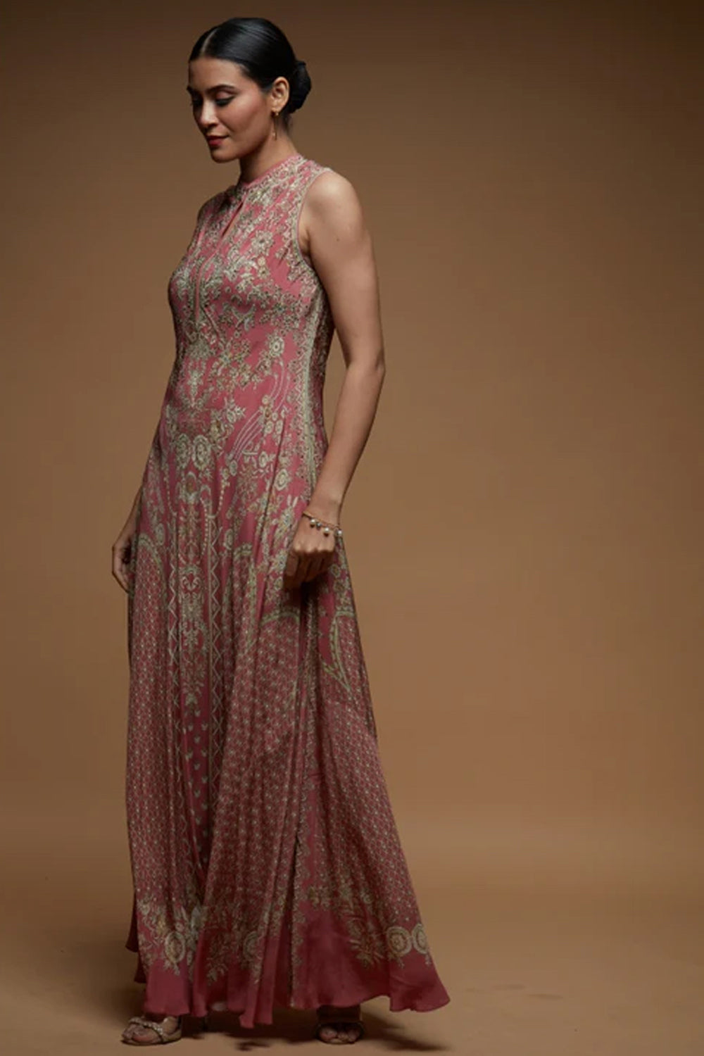 Dark Pale Pink Baroque Gown