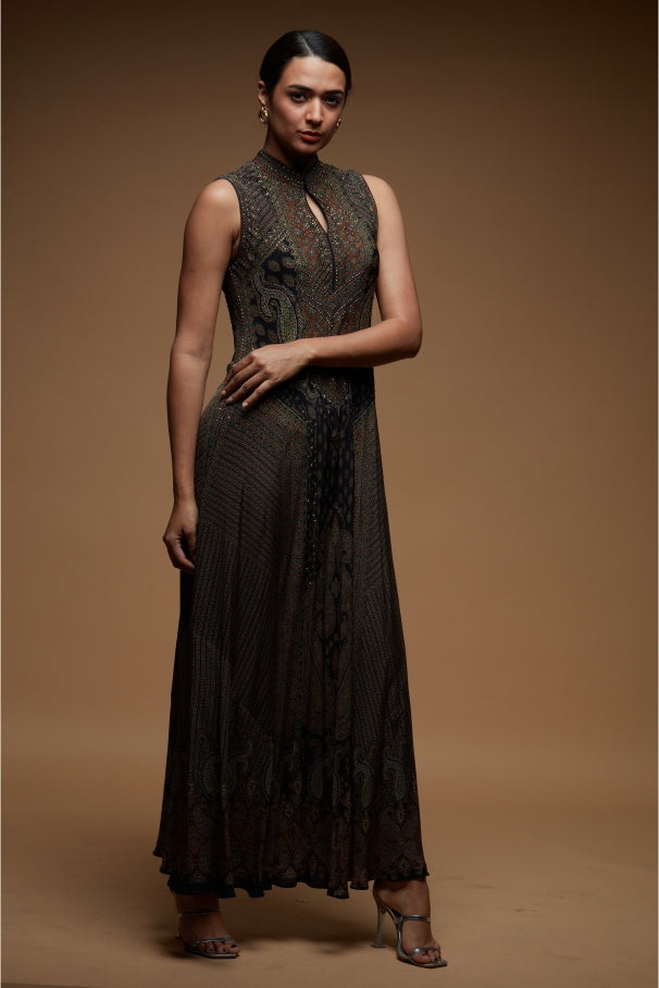 Black Color Gown