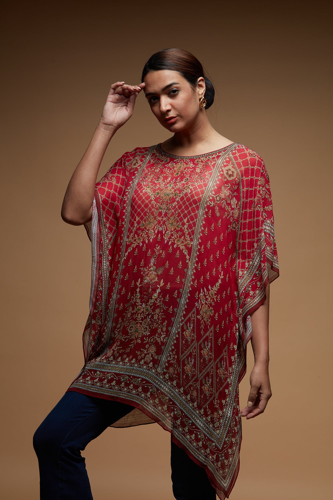 Red Color Short Farasha