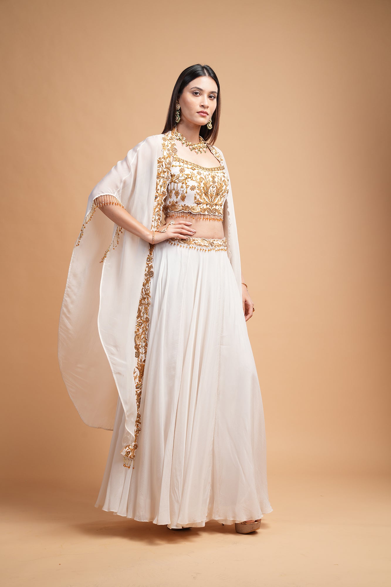 Ivory  Color Kaftan