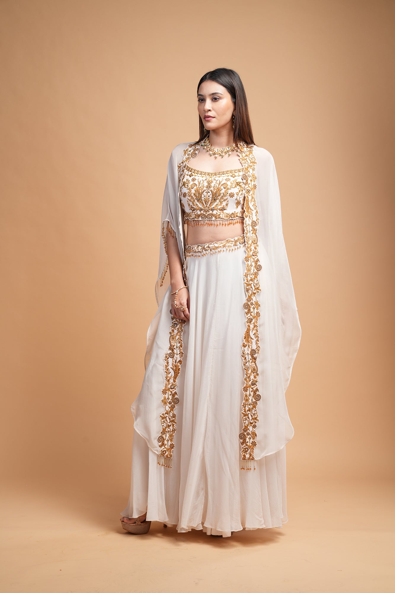 Ivory  Color Kaftan