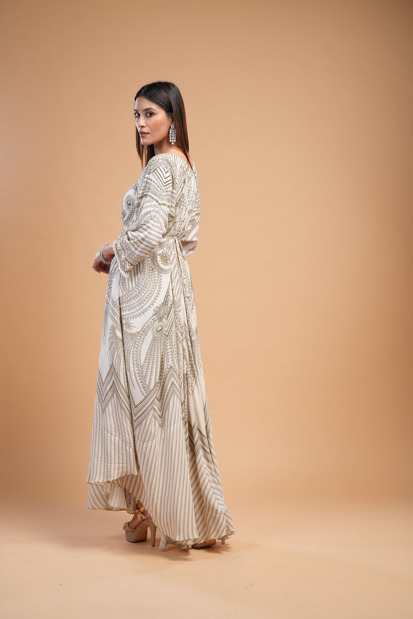 Beige Color  Kaftan