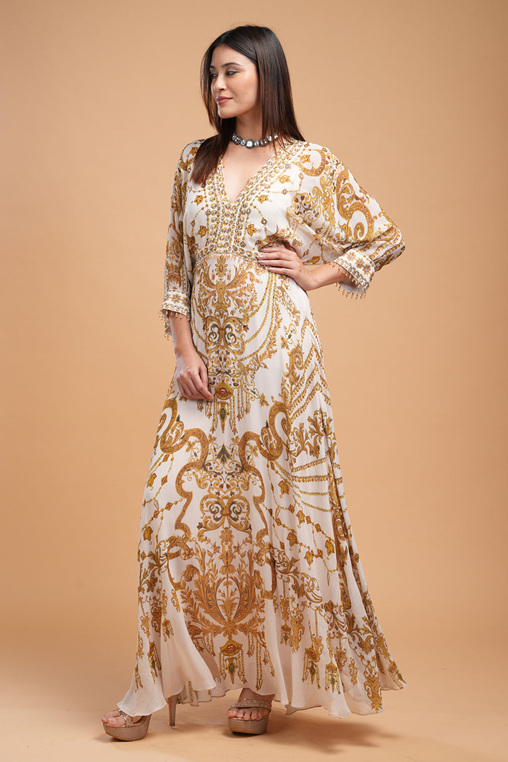 Beige Kaftan