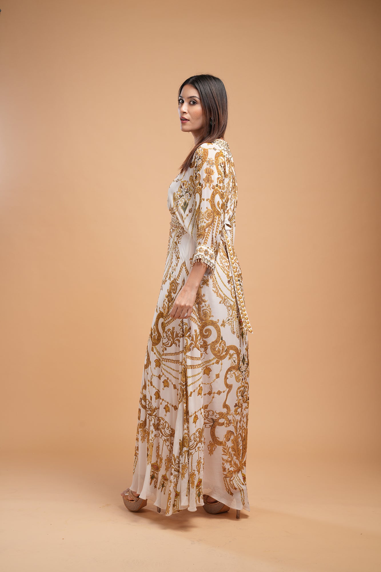 Beige Color Kaftan