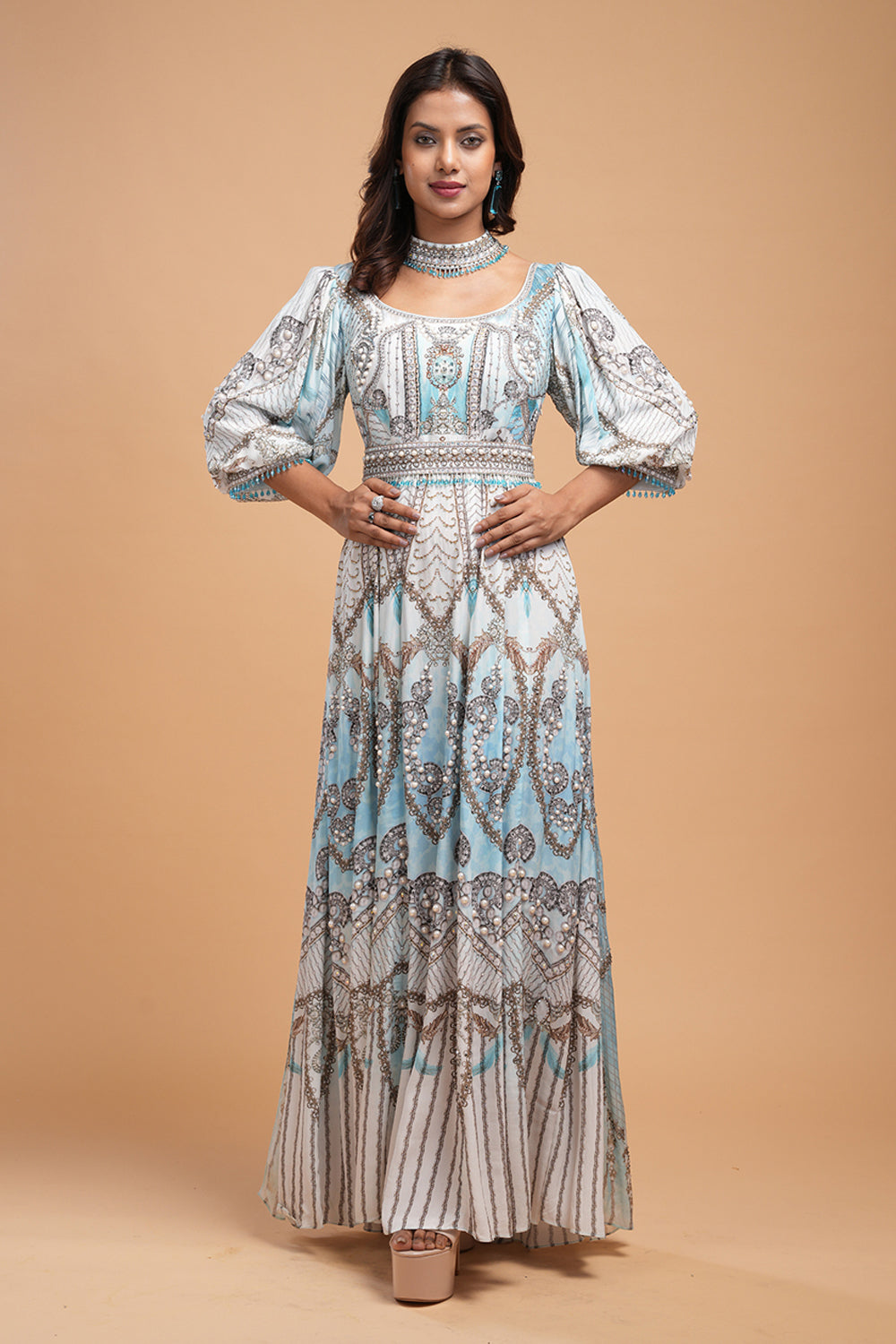 Aqua Kaftan