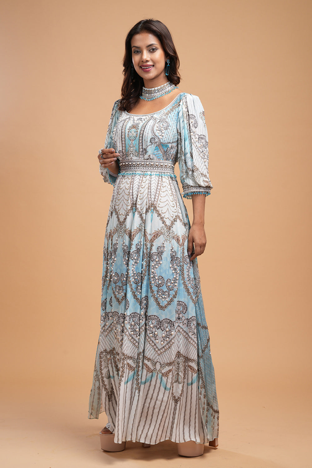 Aqua Kaftan
