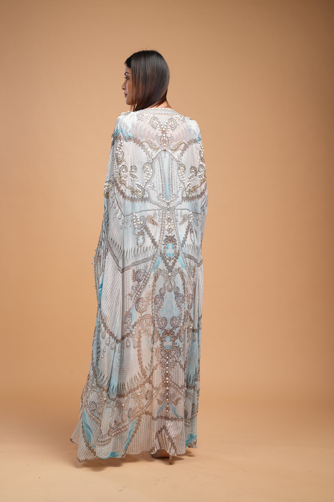 Aqua Color Kaftan