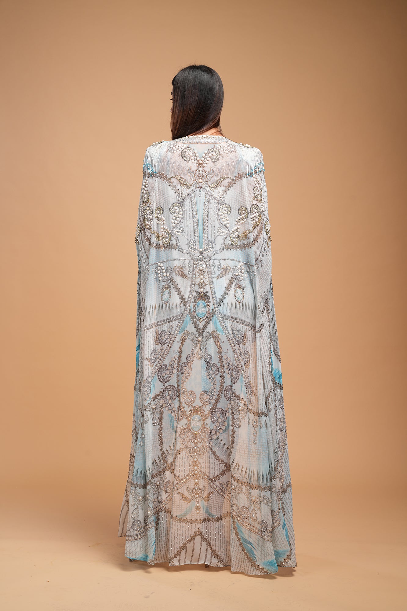 Aqua Color Kaftan