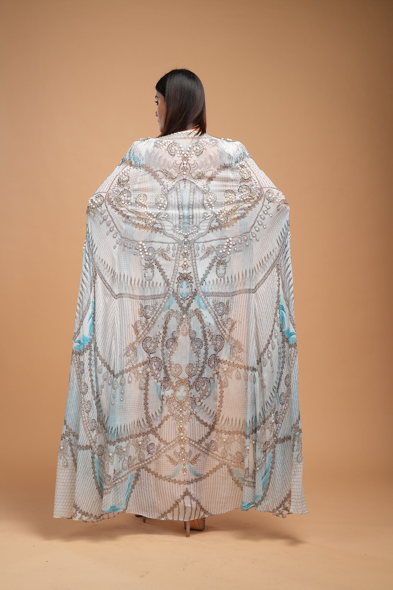 Aqua Color Kaftan