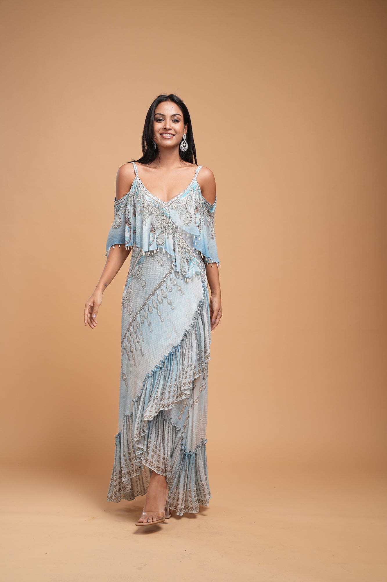 Aqua Color Kaftan