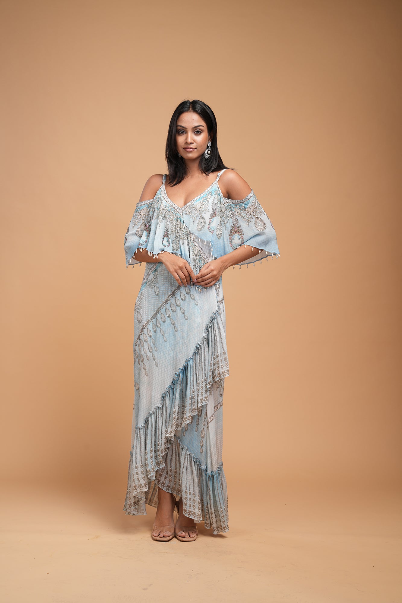 Aqua Color Kaftan