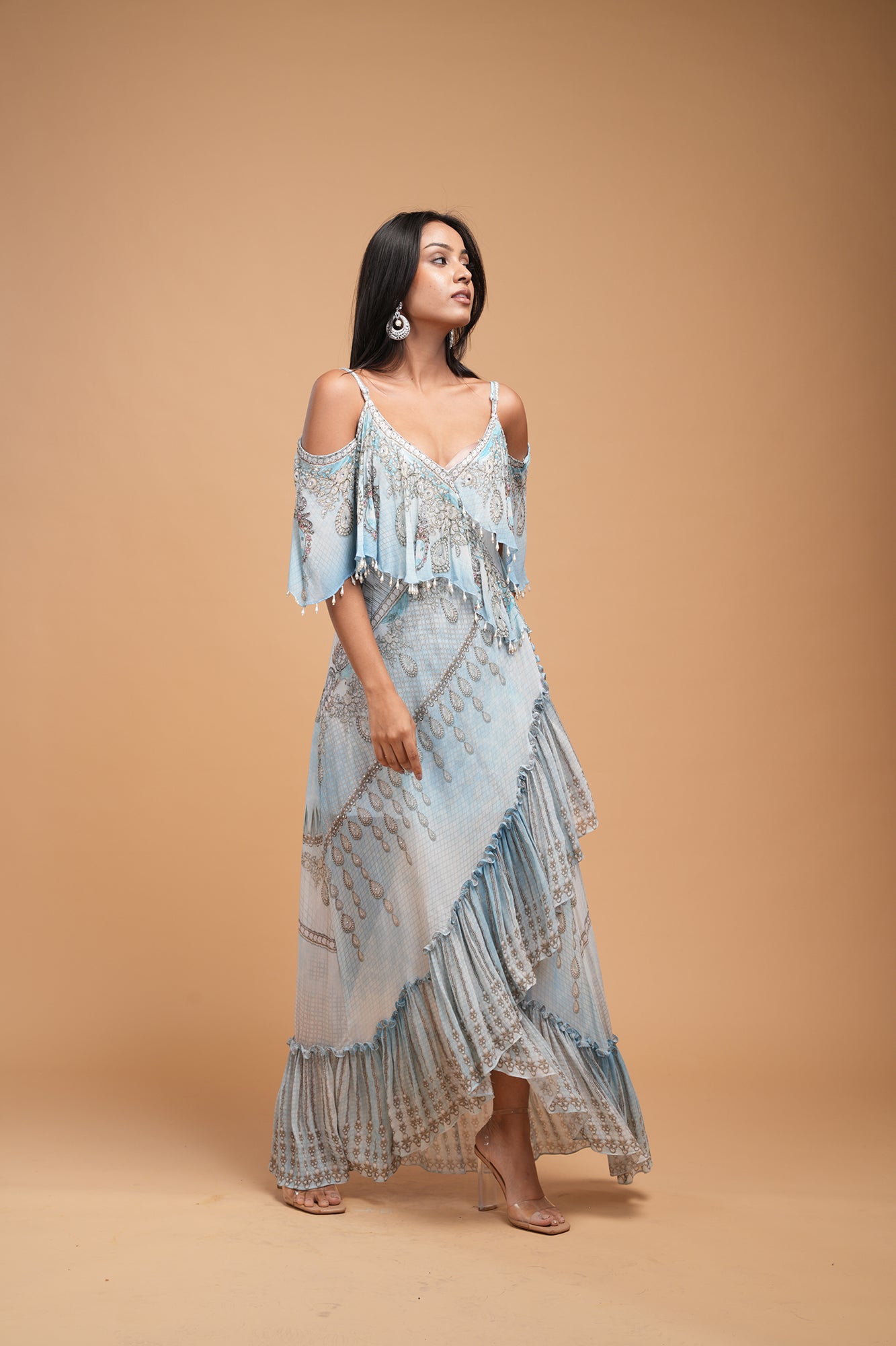 Aqua Color Kaftan