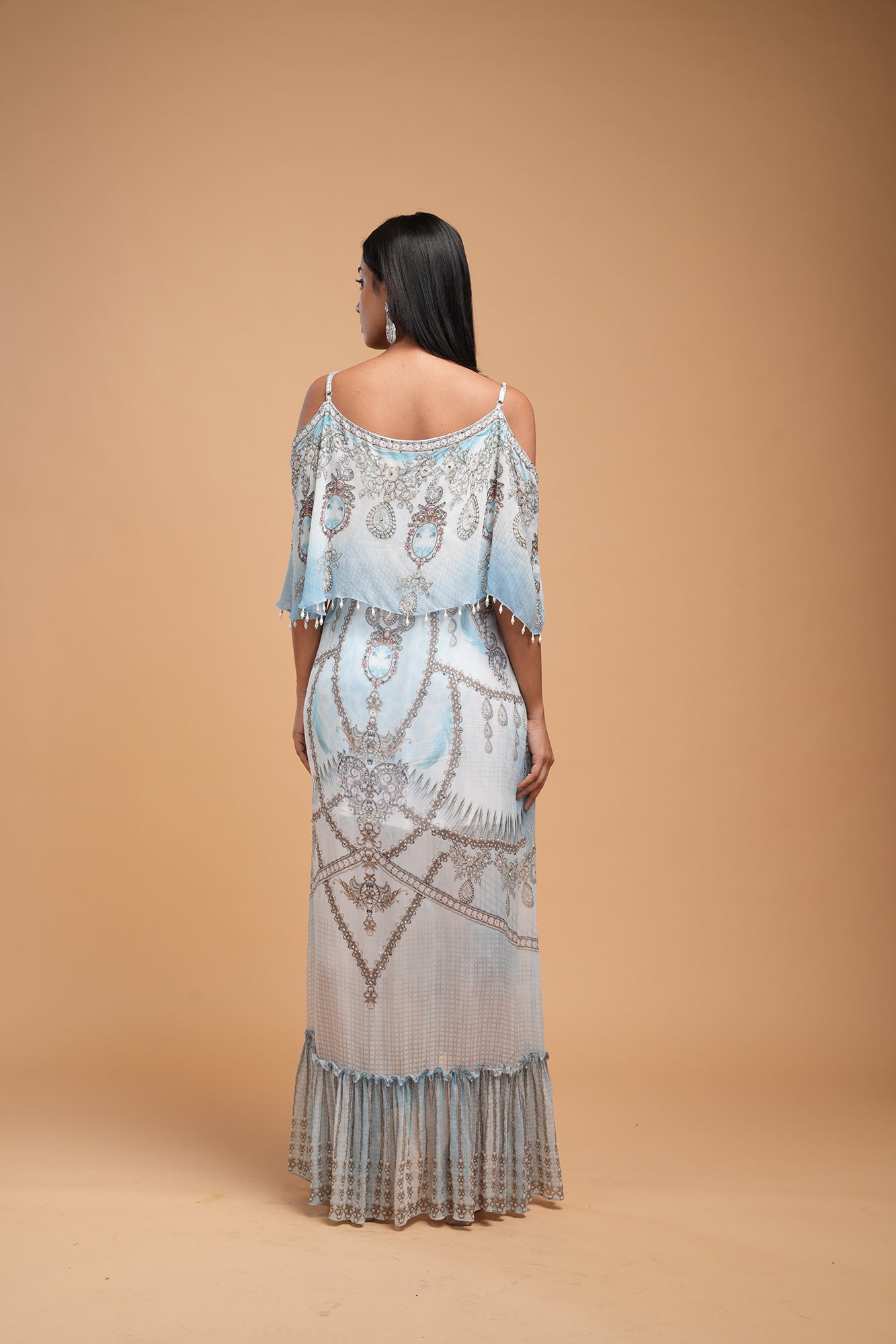 Aqua Color Kaftan