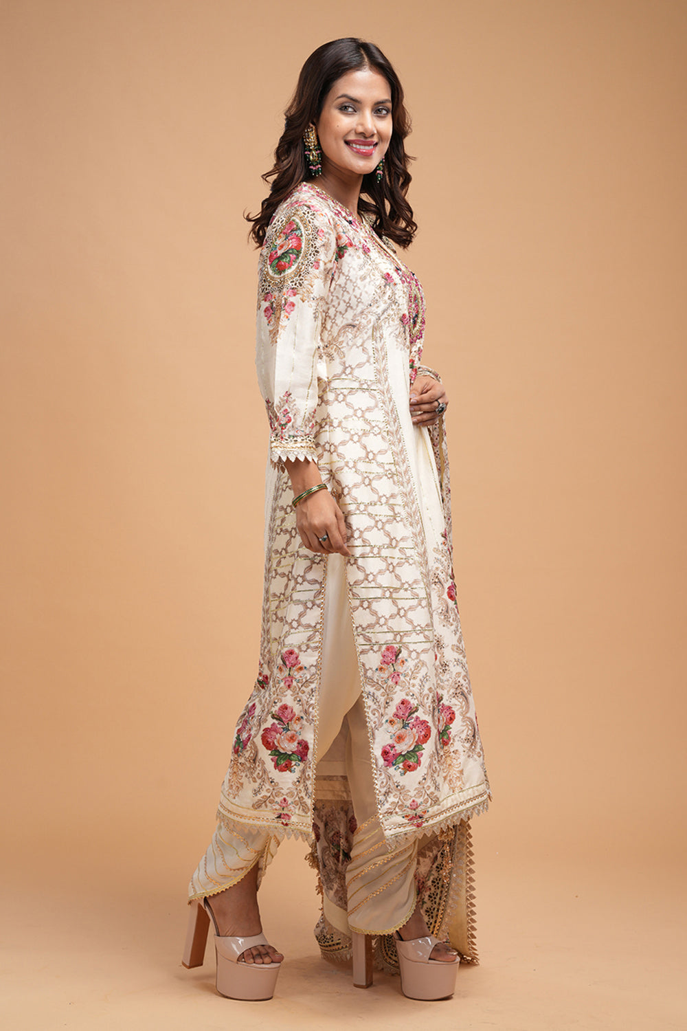 Beige Kurta Set