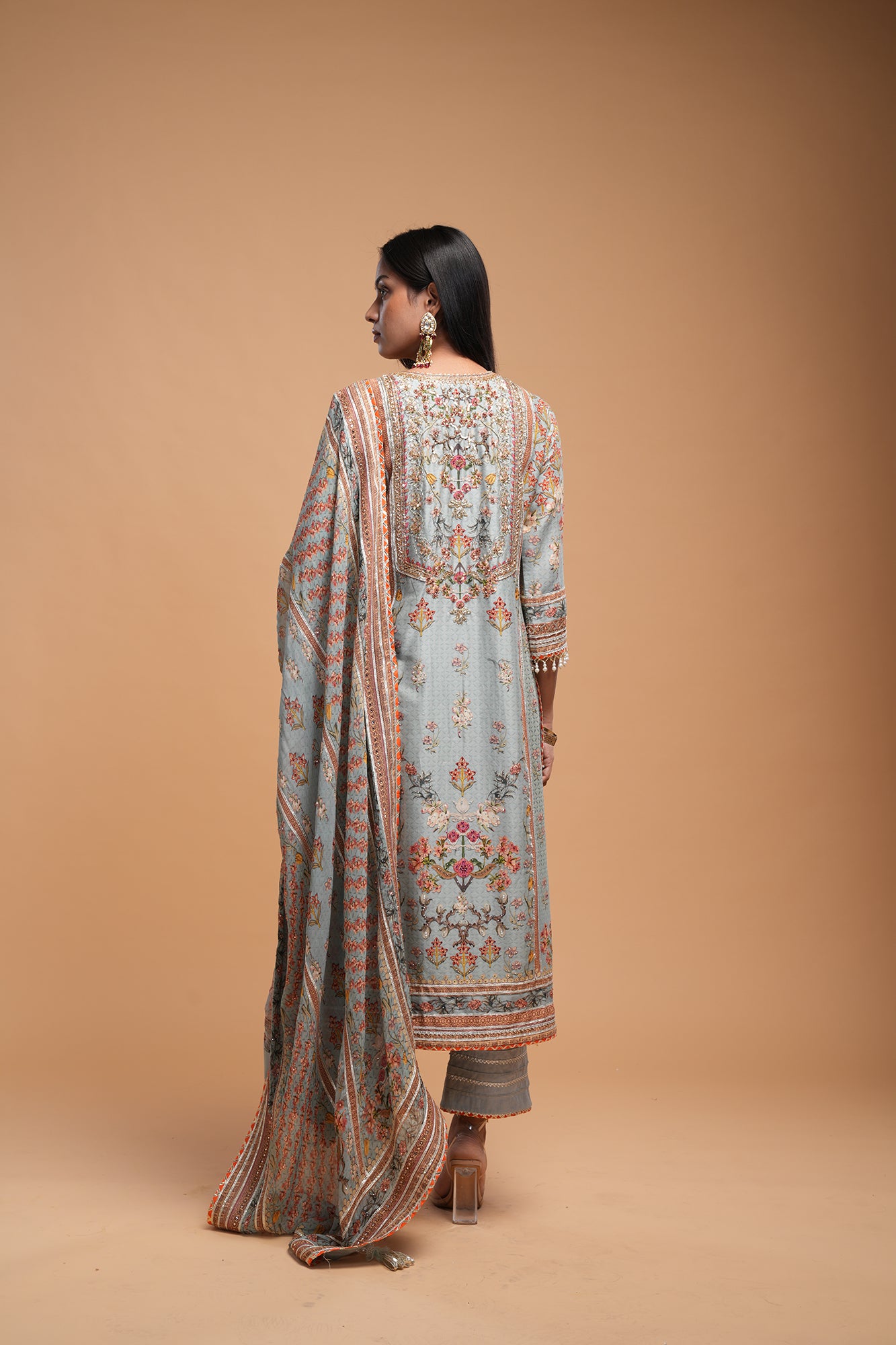 Pale Mint Color Kurta Set