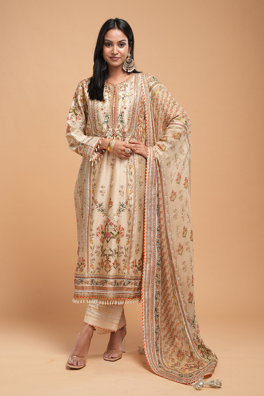 Beige Kurta Set