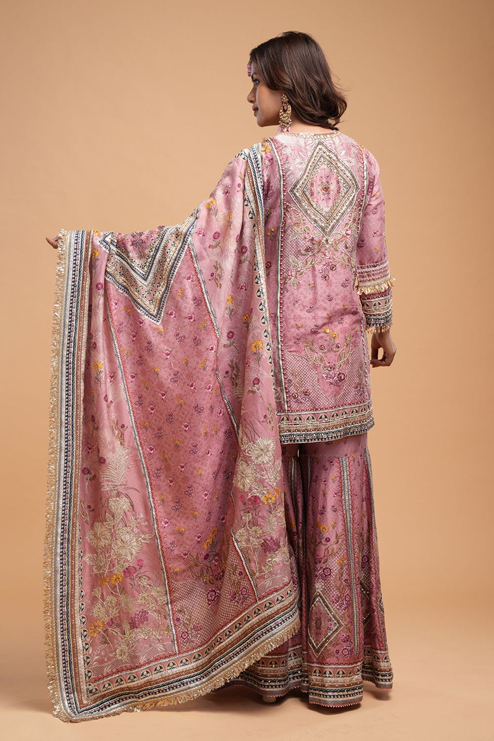 Pale Pink Sharara Set