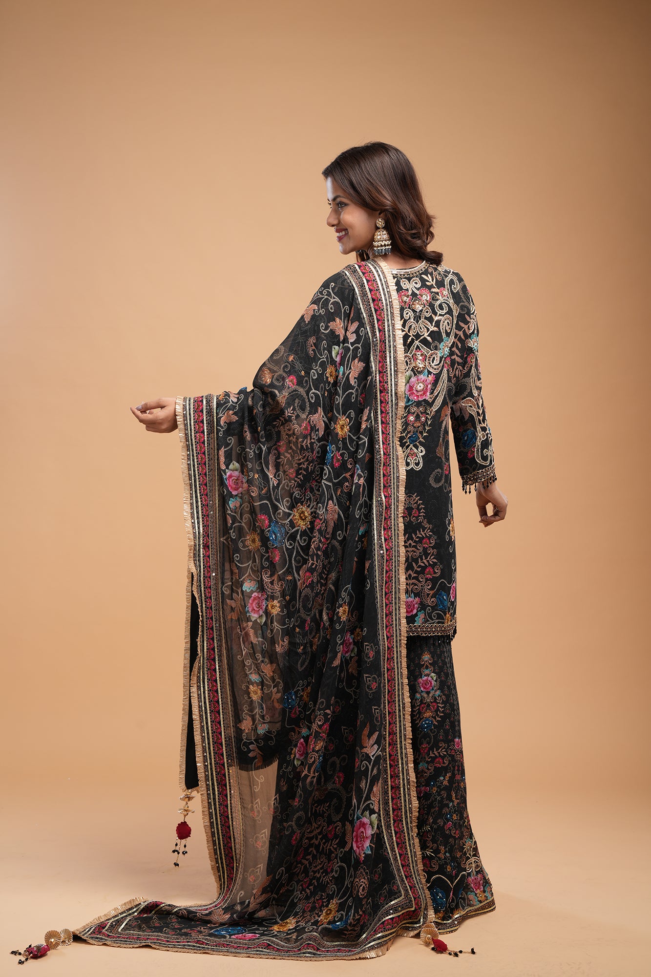 Black Color Sharara