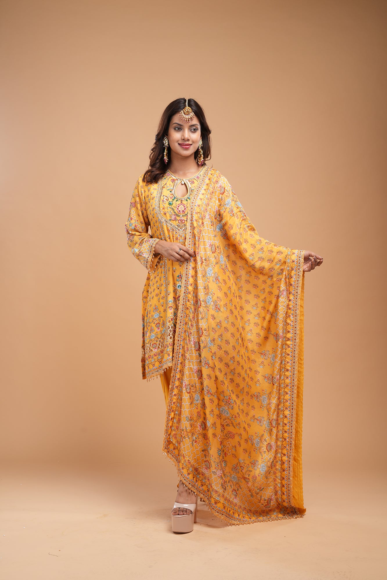 Mustard Color Suit Set