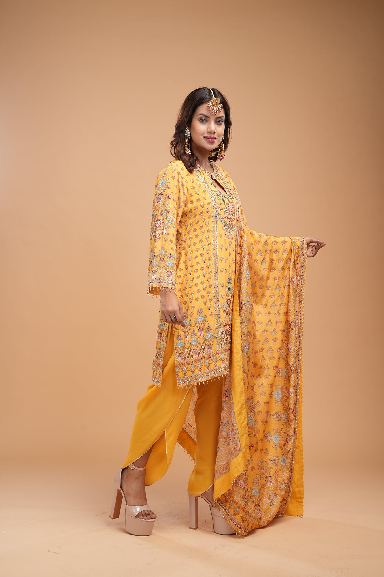 Mustard Color Suit Set