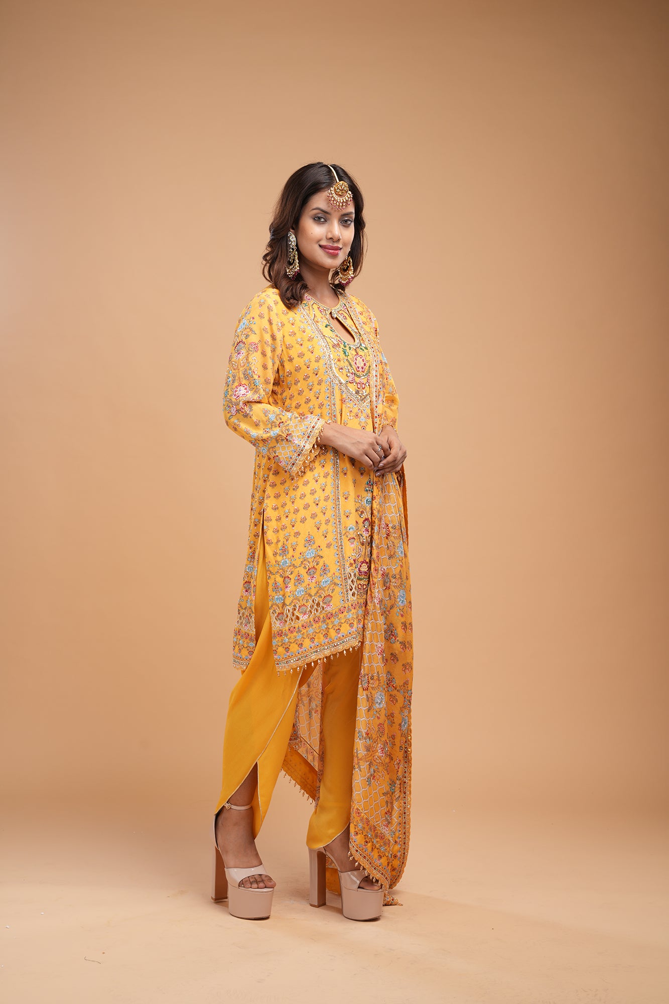 Mustard Color Suit Set