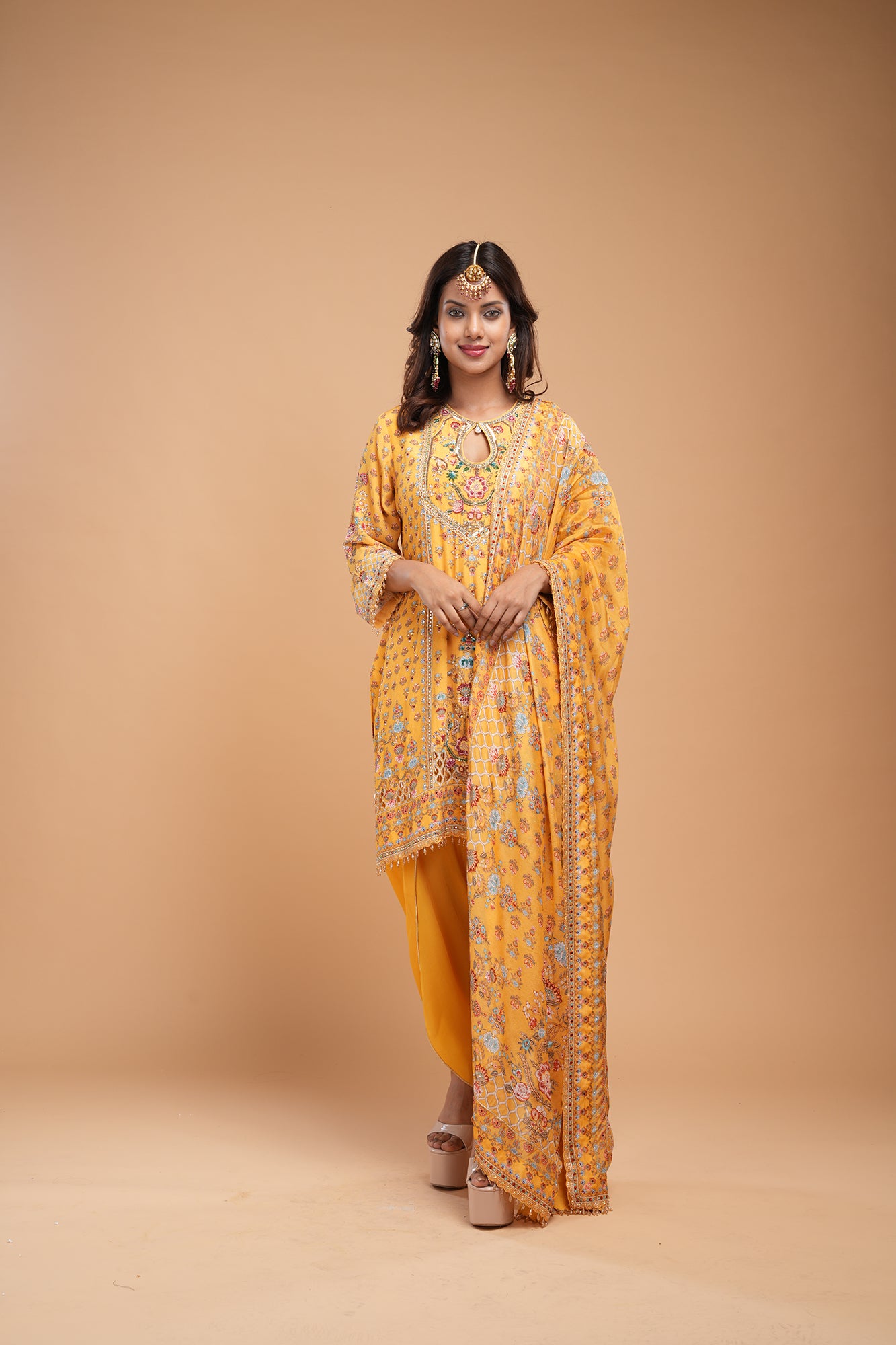 Mustard Color Suit Set