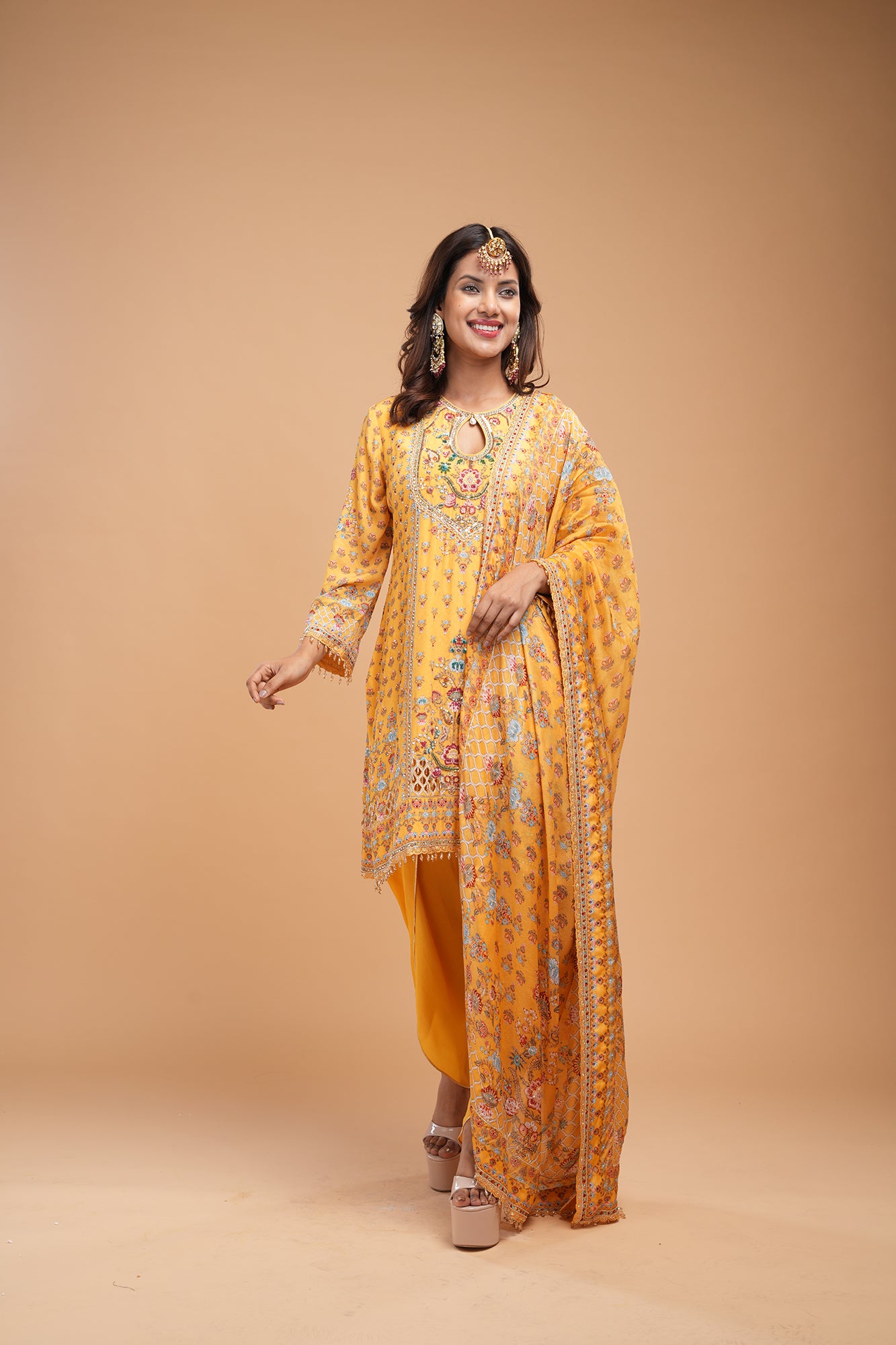 Mustard Color Suit Set