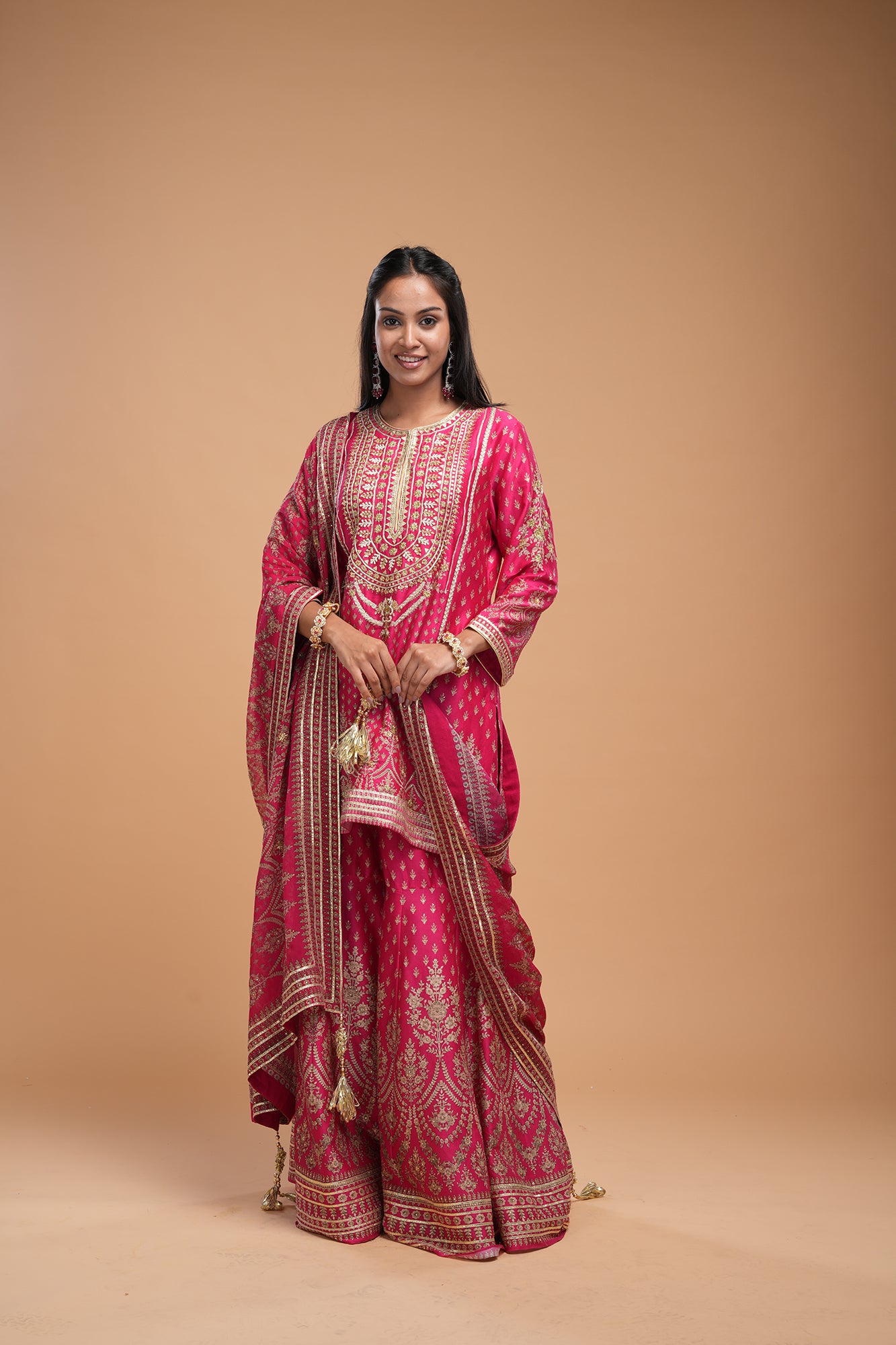 Fuchsia Color Sharara