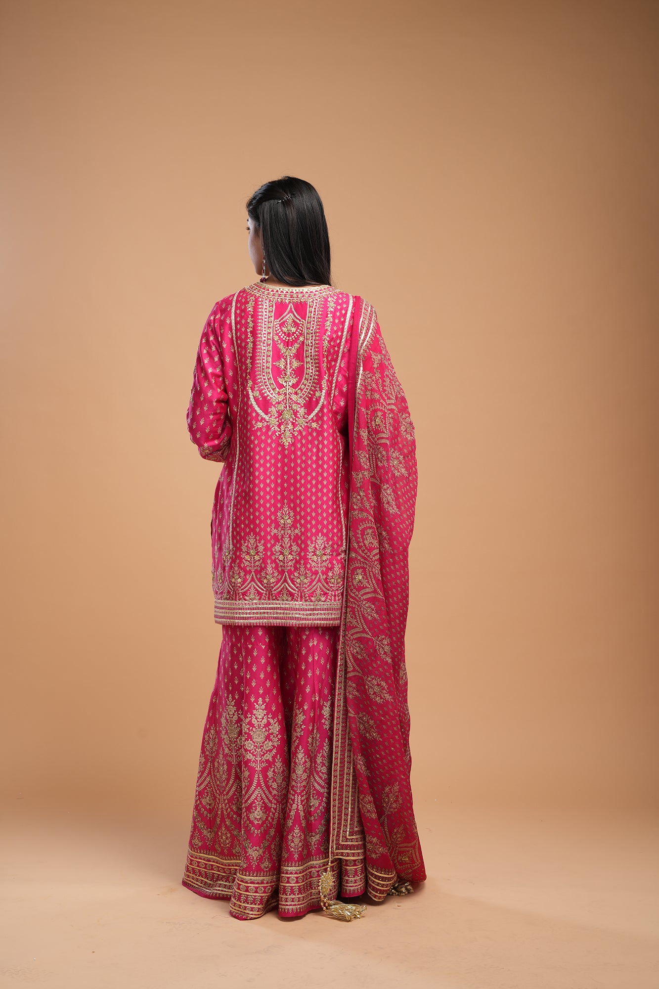 Fuchsia Color Sharara