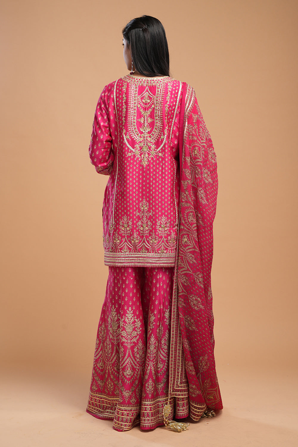 Fuchsia Sharara Set