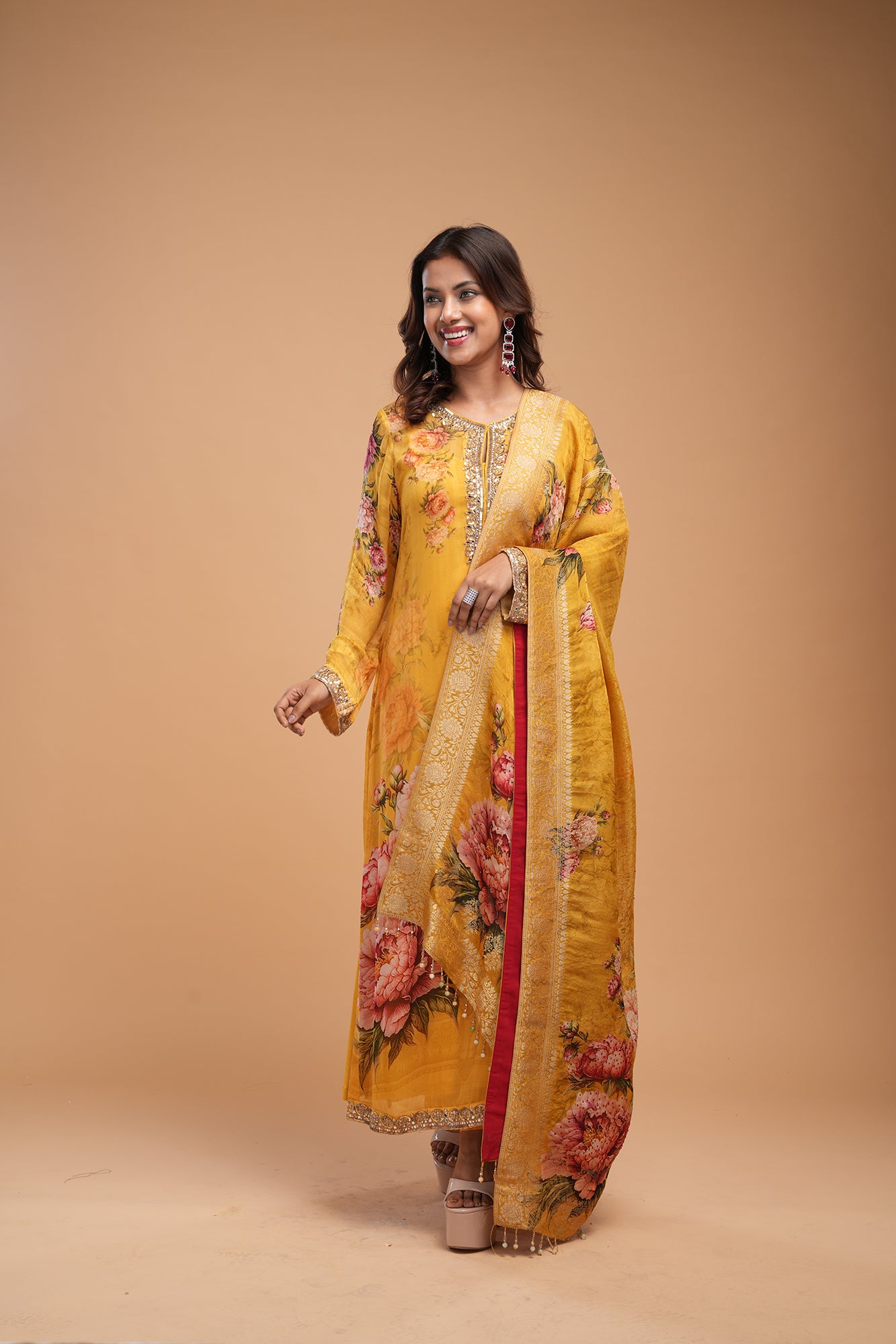 Mustard Color Suit Set