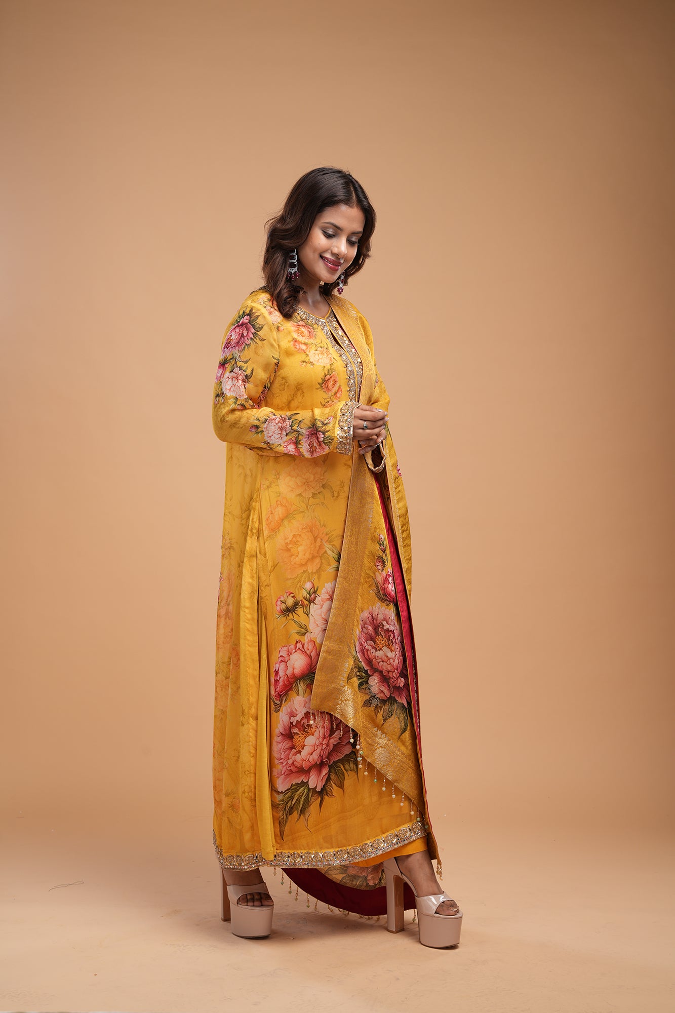 Mustard Color Suit Set