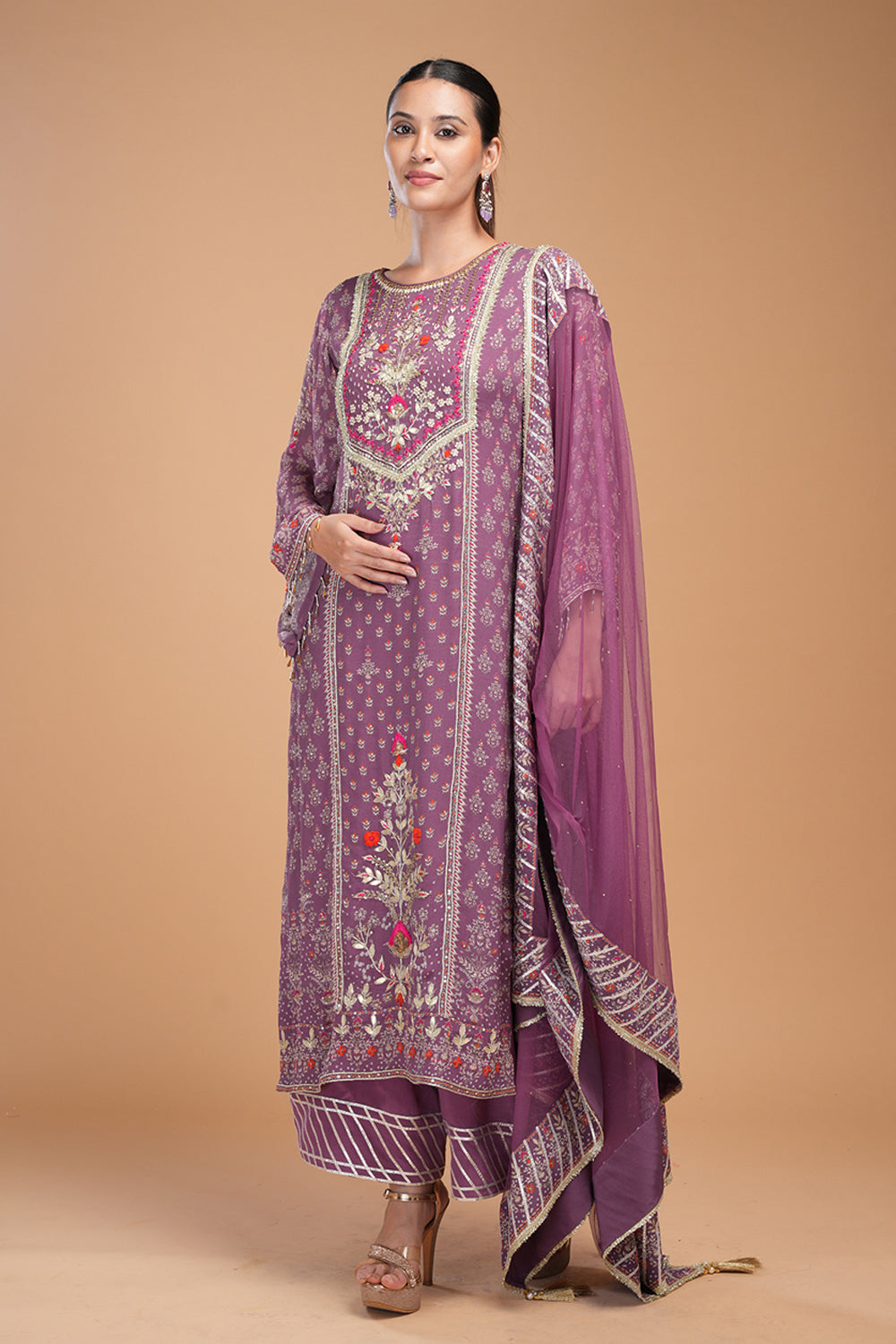 Lavender Kurta Set