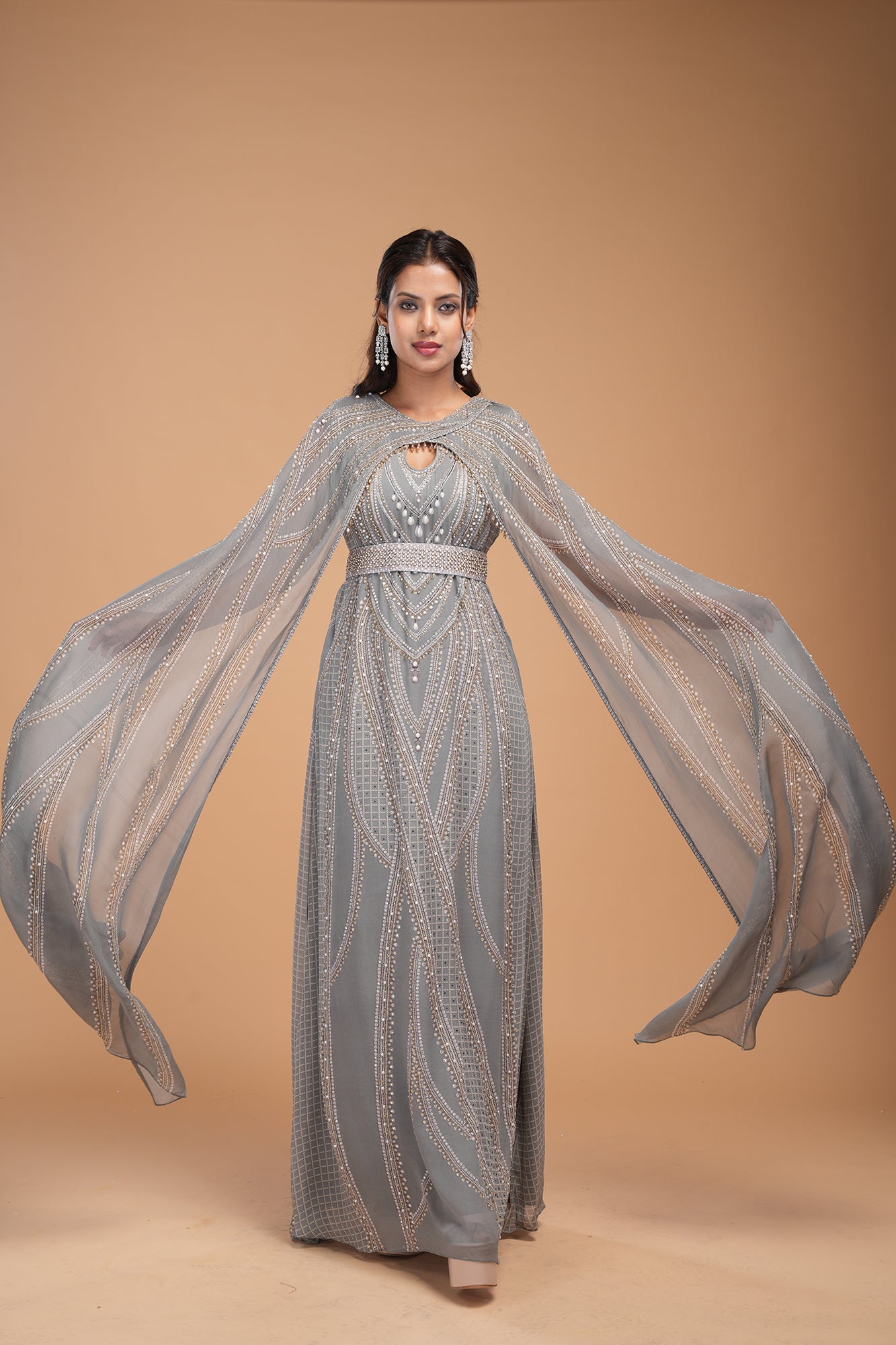 Grey Color Kaftan