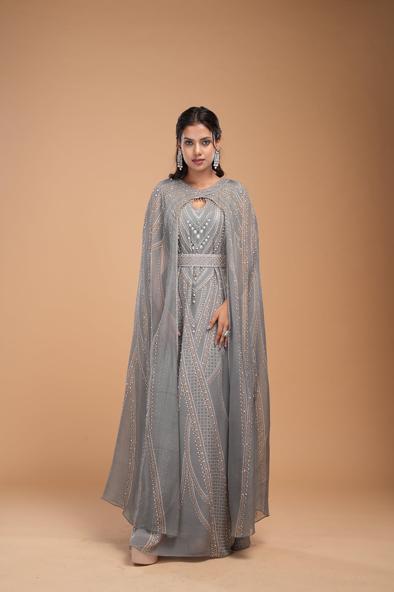 Grey Color Kaftan