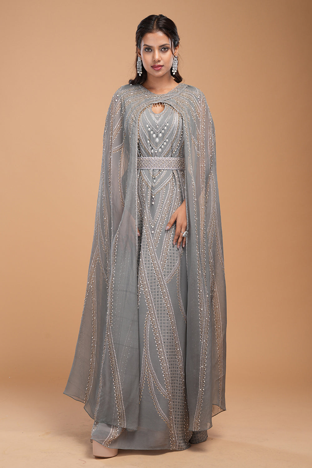 Grey Color Kaftan