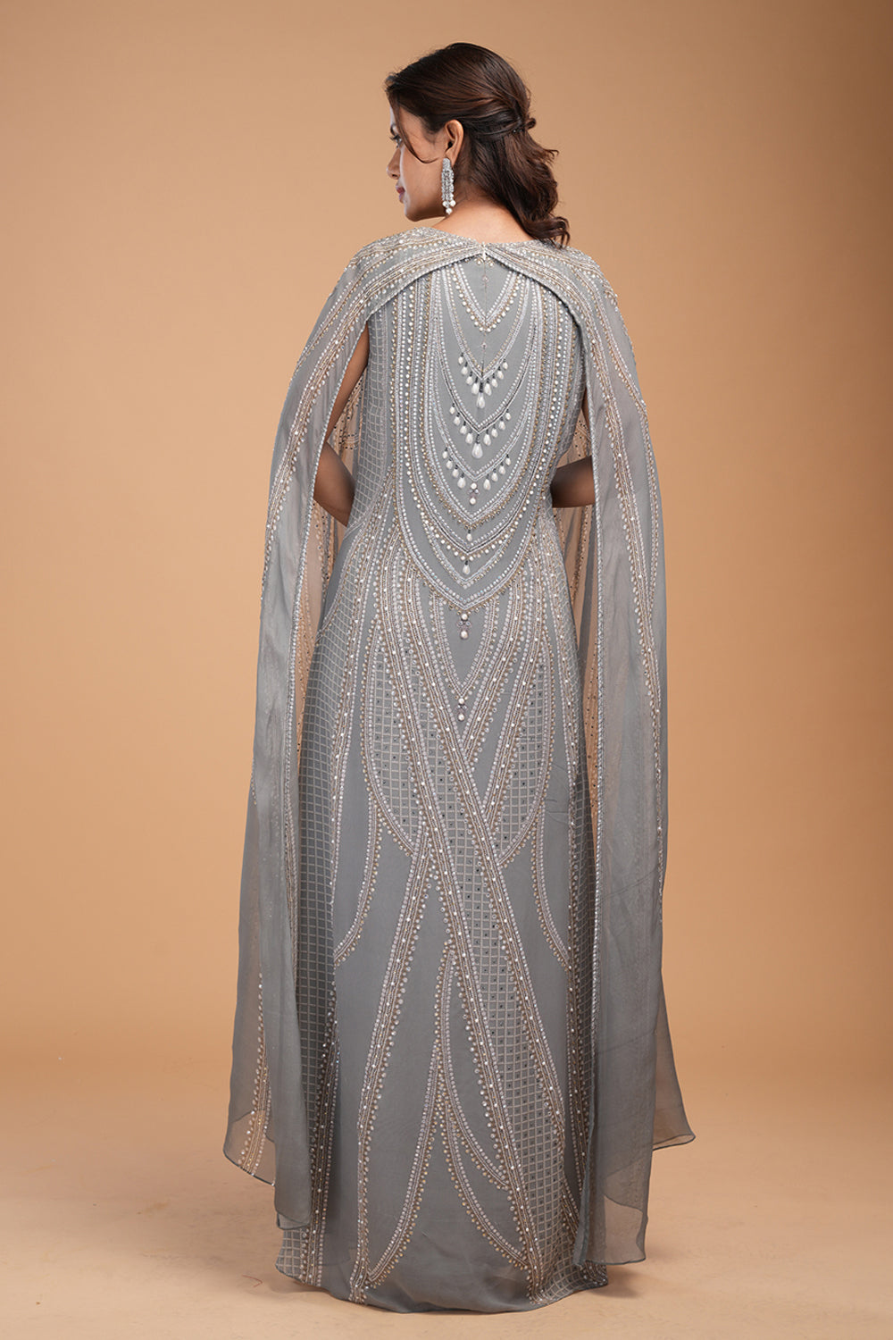 Grey Color Kaftan