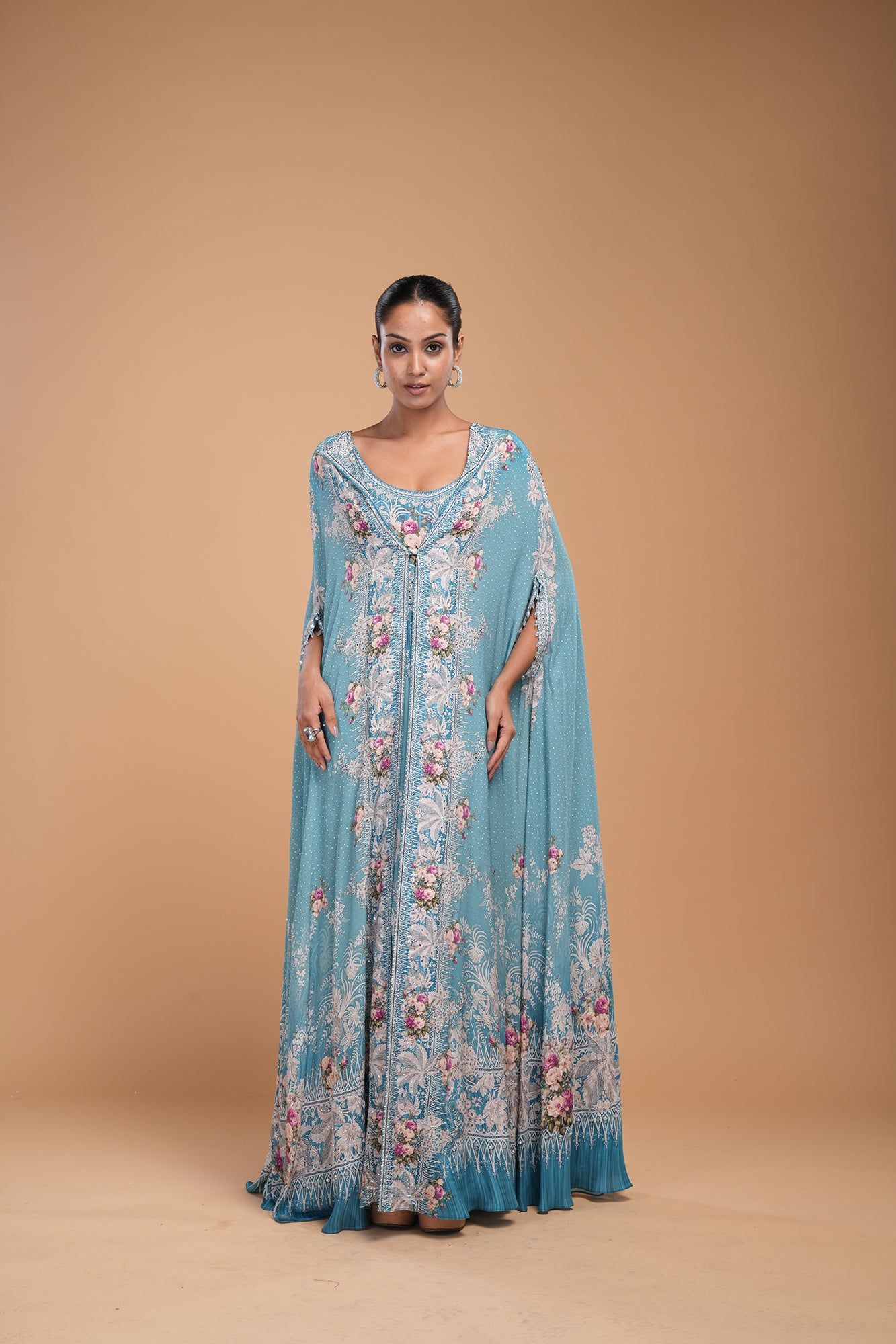 Aqua Color Kaftan