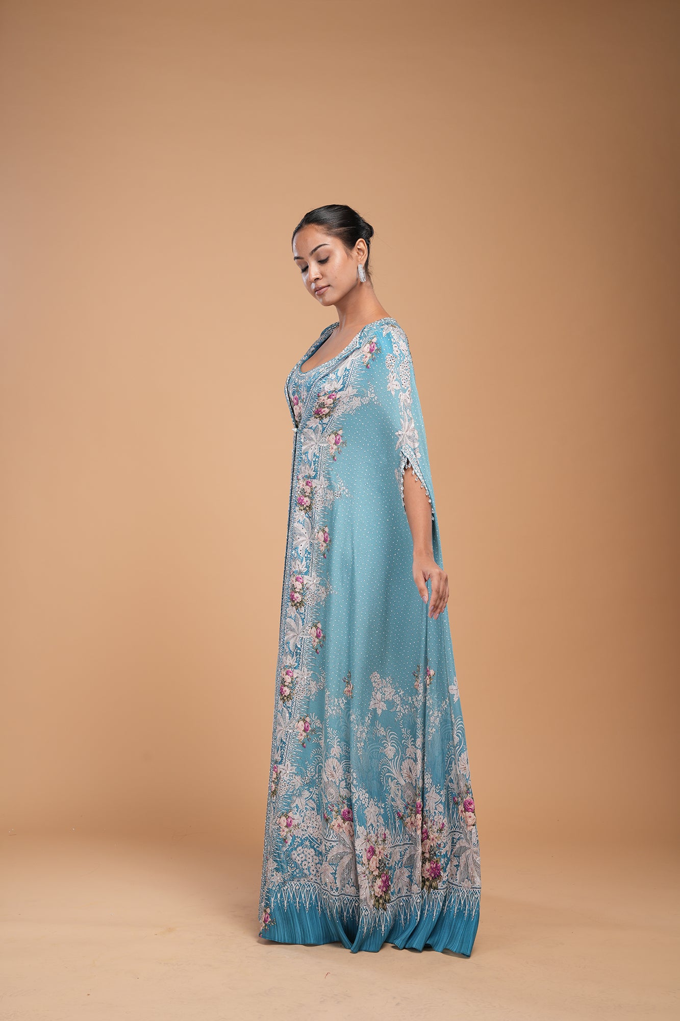 Aqua Color Kaftan