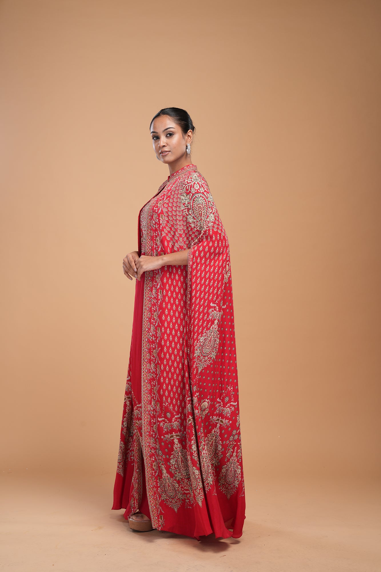 Red Color Kaftan