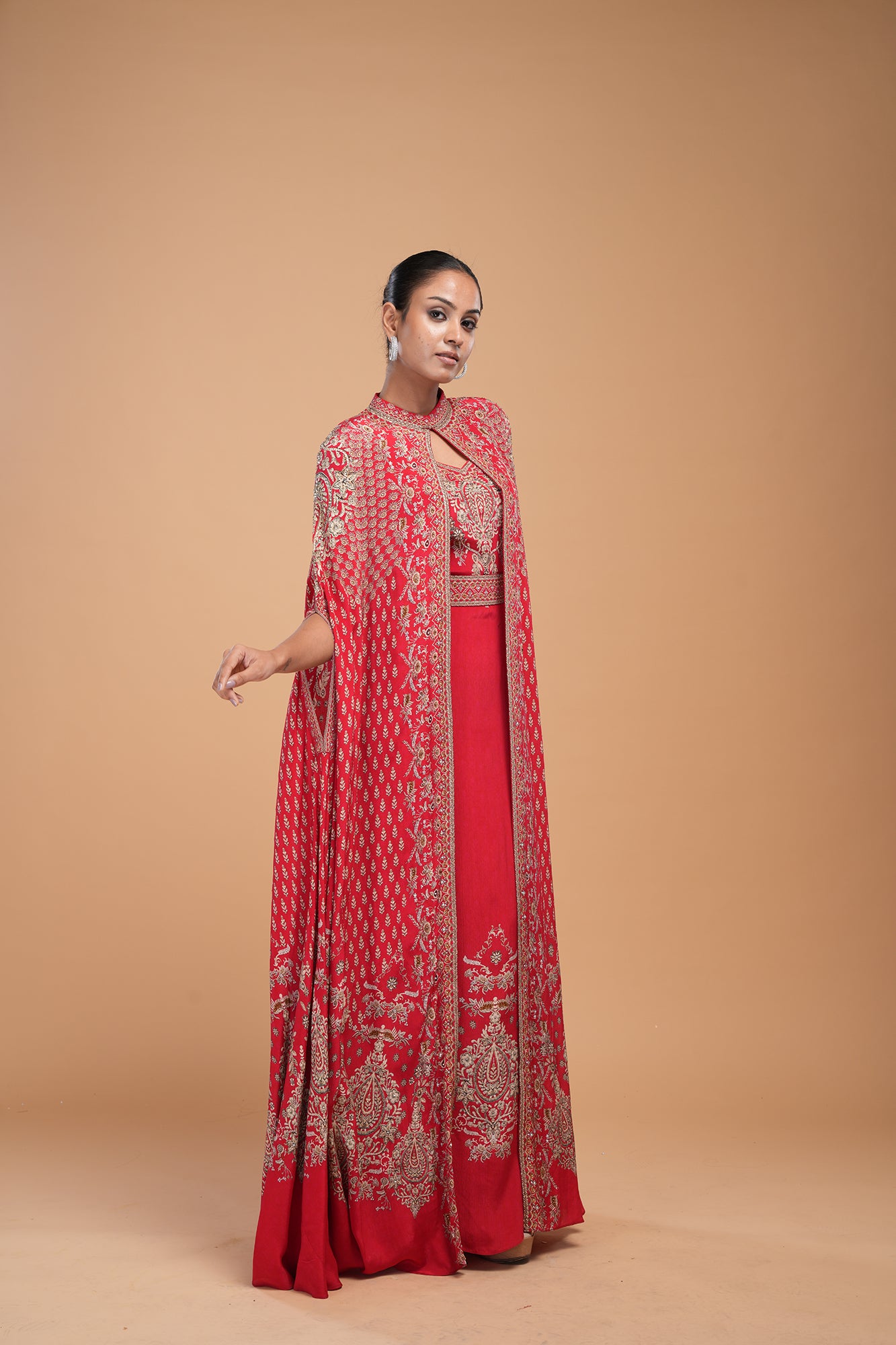 Red Color Kaftan