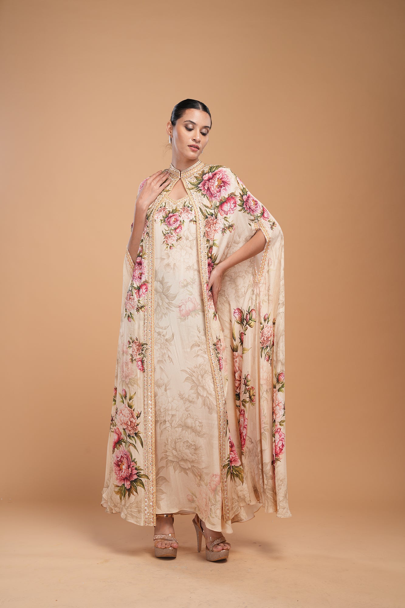 Beige Color Kaftan