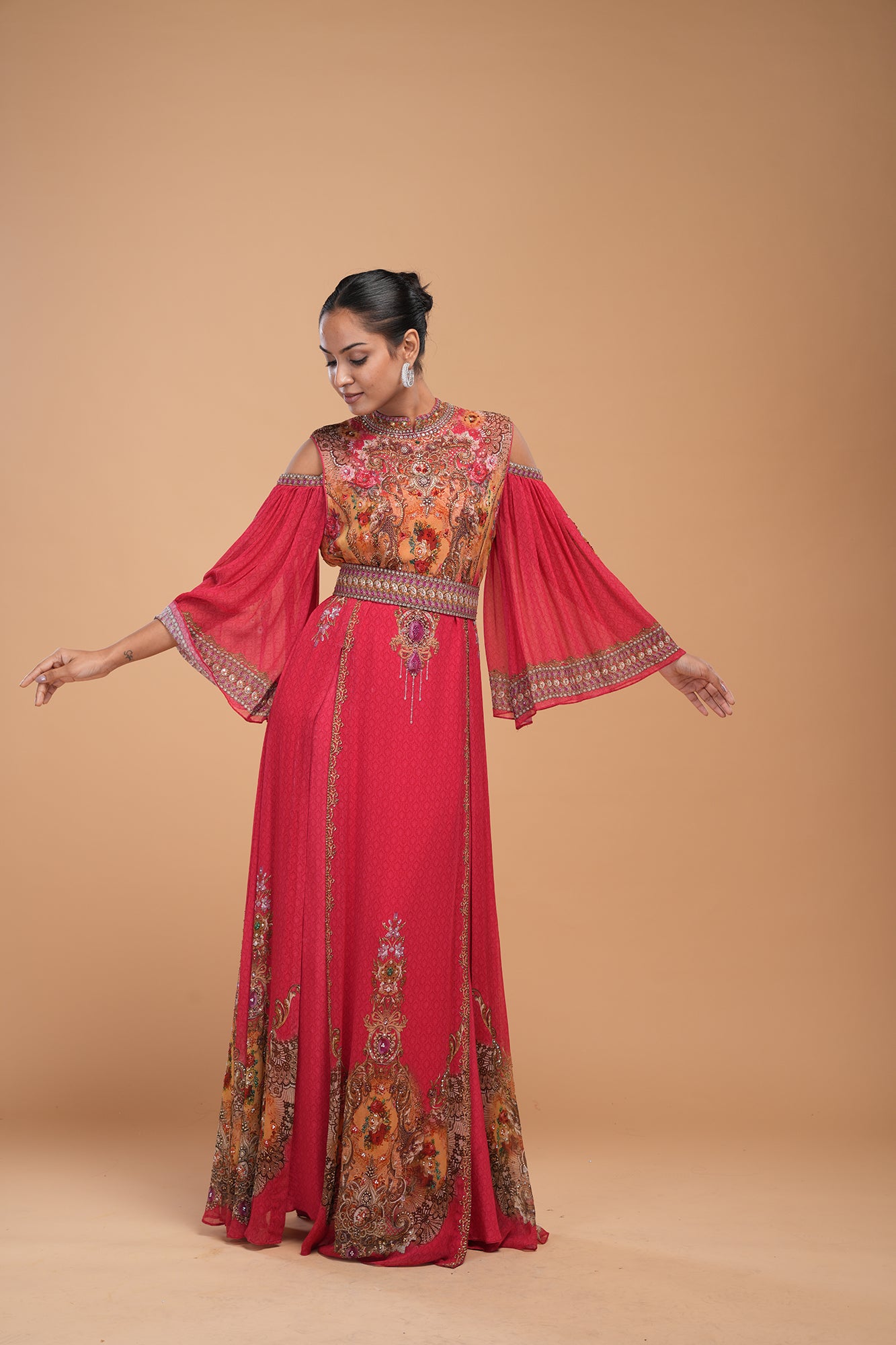 Red Color Kaftan